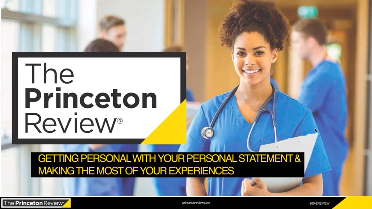 Crafting Your Med-School Statement and Experiences to Get Noticed webinar