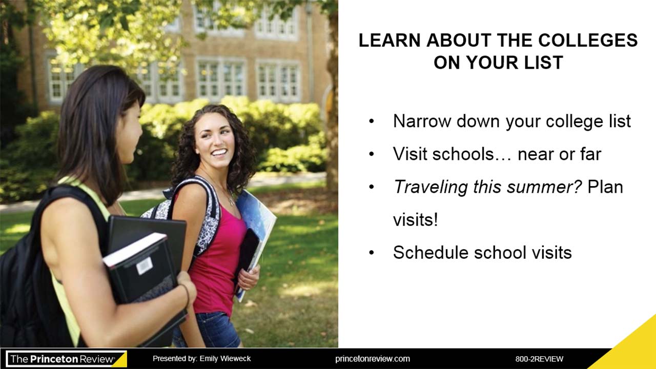 Your Guide to College Admissions webinar